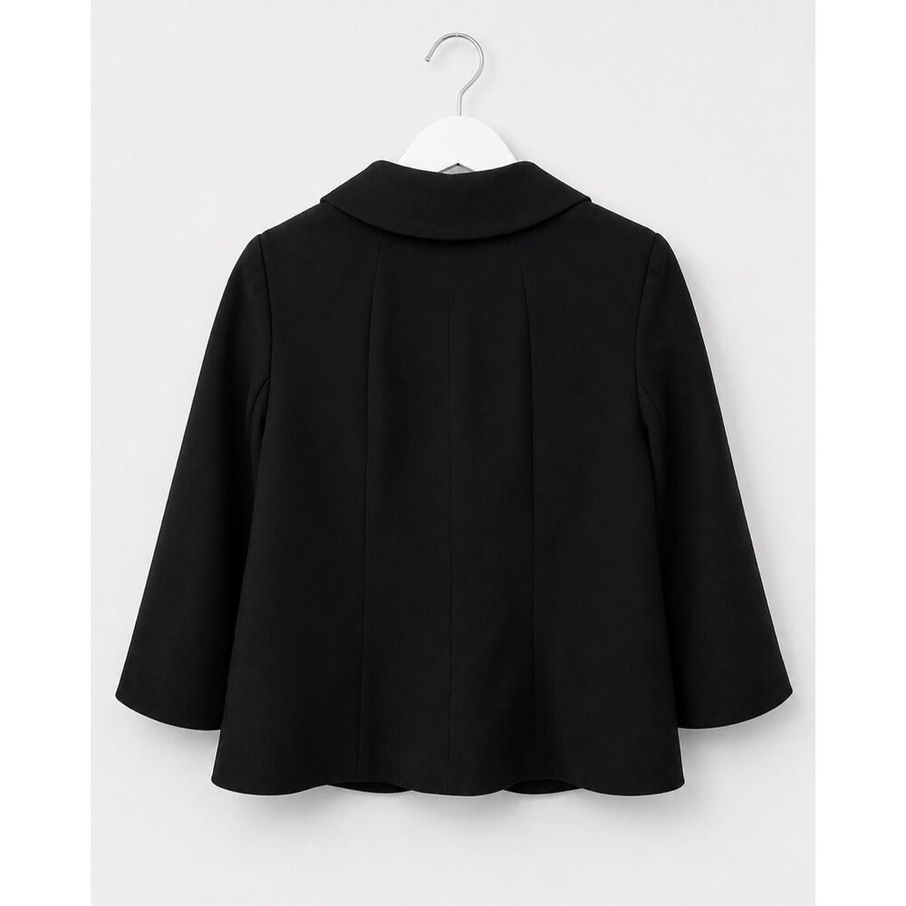 Ava & Grace Black Cropped Jacket Blazer Cape Sleeve Career Office Chic Size Smal - Picture 5 of 5
